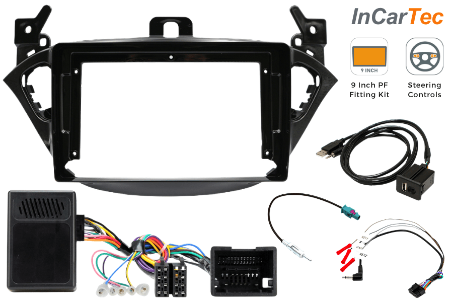 Vauxhall/ Opel Adam / Corsa E (2013–2017) 9-inch Perfect Fit Stereo Kit (BT 3.0 CD Systems)