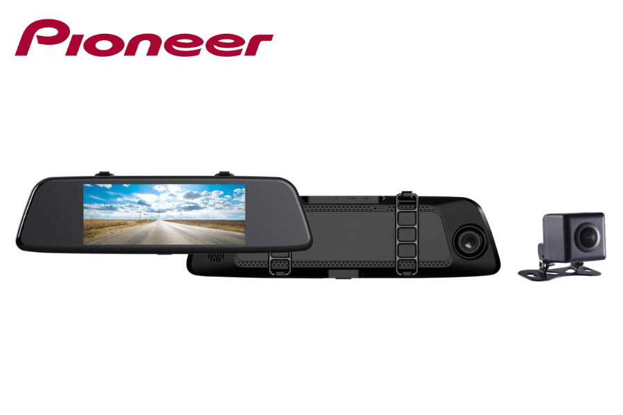 Pioneer VREC-150MD Mirror Type Dash Camera | Front & Rear, Full HD, 150° Wide Angle