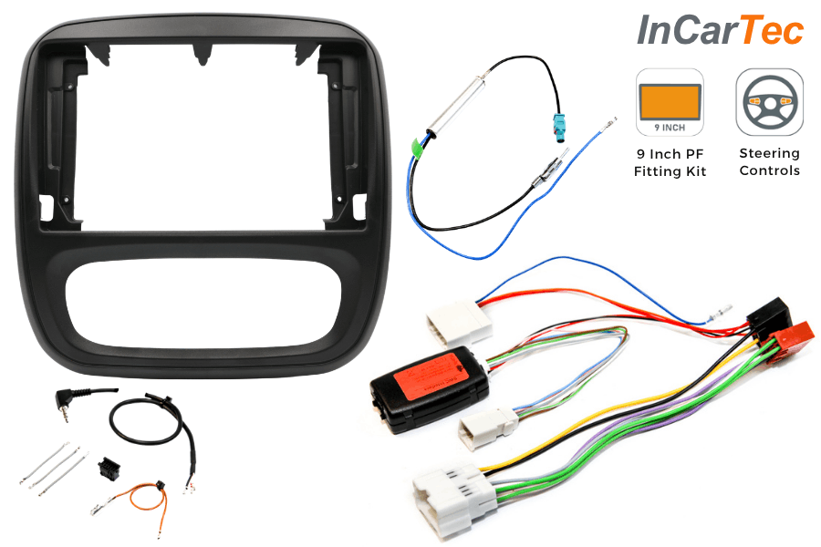 Renault Trafic, Nissan NV300, Vauxhall Vivaro 9-inch Perfect Fit Stereo Kit (Factory Nav Systems)