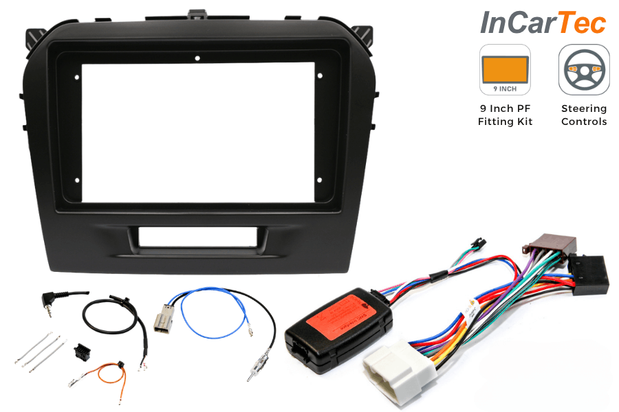 Suzuki Vitara (2015-2019) 9-inch Perfect Fit Stereo Kit (Standard CD Radio)