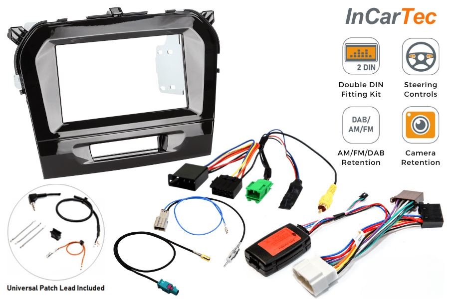 Suzuki Vitara (2015-2024) Double DIN Stereo Upgrade Fitting Kit (Touchscreen Nav)