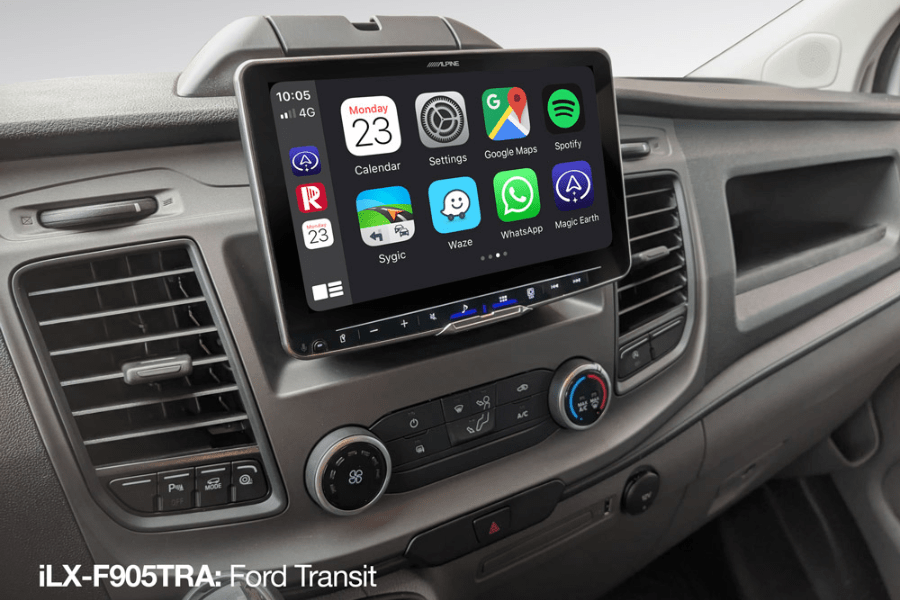 Alpine ILX-F905TRA Halo9 9" Media System for Ford Transit Custom (2018-2024)