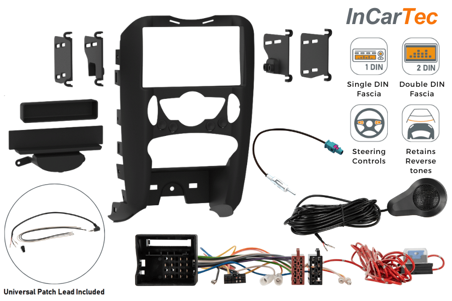 Mini (R55/R56/R57/R58/R59) Single & Double DIN Stereo Upgrade Fitting Kit (With PDC Retention)