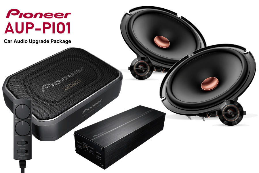 Pioneer 3-Way Car Audio Upgrade Kit – GM-DX104 Amp, TS-WX140DA Sub & TS-D65C Speakers