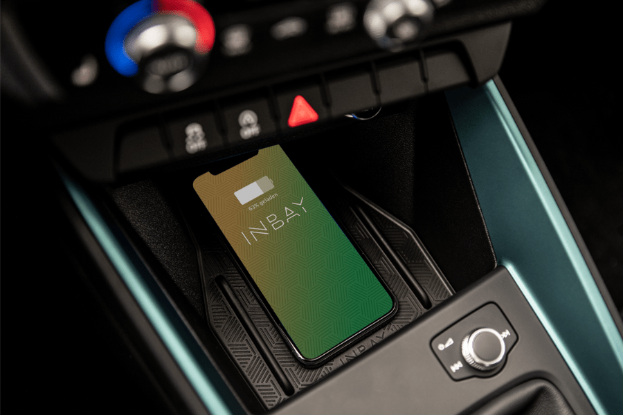 INBAY® Audi A1 GB (2018-2022) 15W integrated Wireless smartphone Pocket charging tray