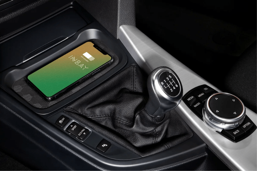 INBAY® BMW 3/4 Series (F30 F36, F80–F83) 10W integrated Wireless smartphone charging tray (RHD)