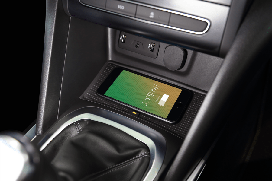 INBAY® Renault Megane IV RFB (2016–2022) 10W Wireless smartphone charging pocket