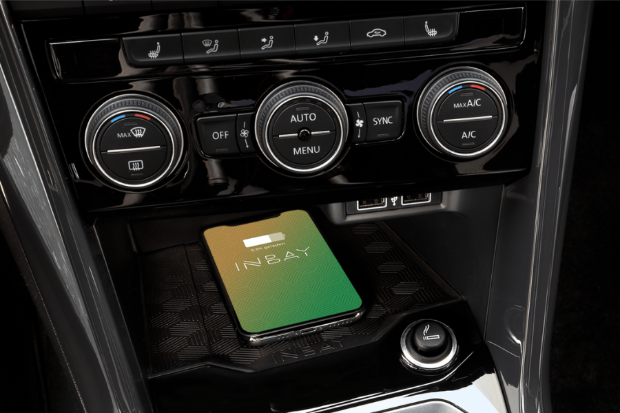 INBAY® VW T-Cross & T-Roc (RHD, 2019–2024) 15W Wireless smartphone charging pocket