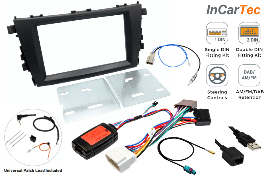 Suzuki Celerio (2014-2019) Single/Double DIN car stereo fitting kit (WITH SWC/DAB/ USB Retention)