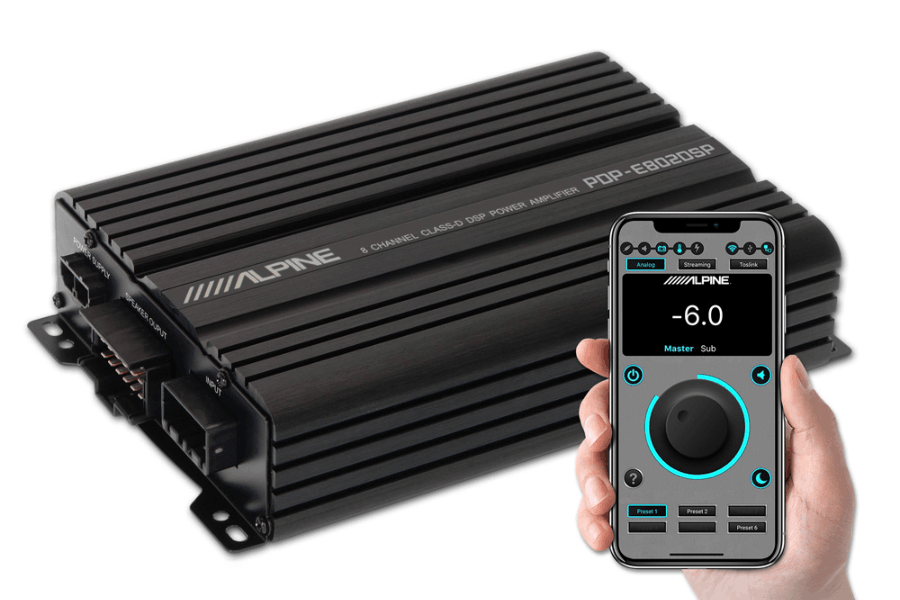 Alpine PDP-E802DSP 8-Channel Class-D Digital DSP Amplifier