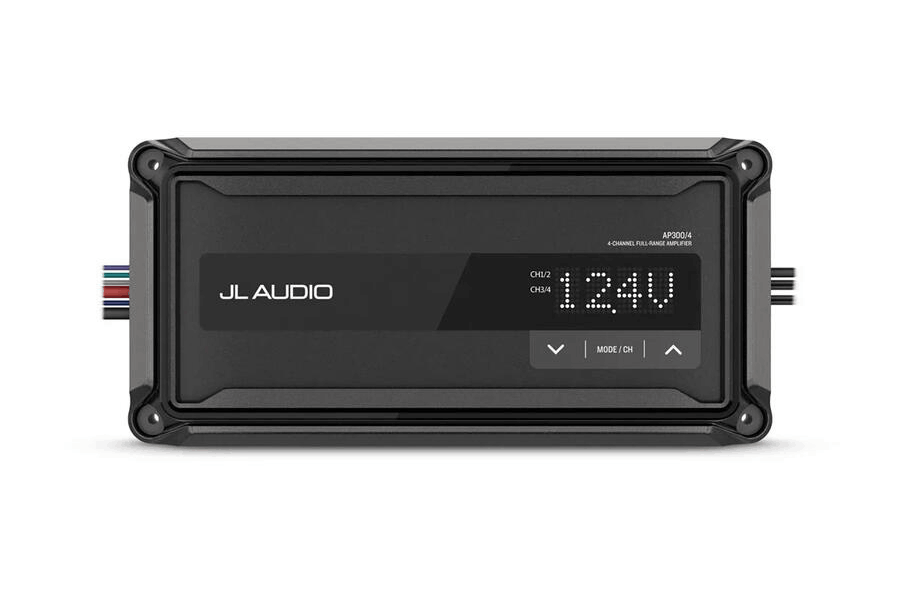 JL Audio AP300/4 AP-Series Ultracompact 4-Channel Class D Marine Amplifier | 300W