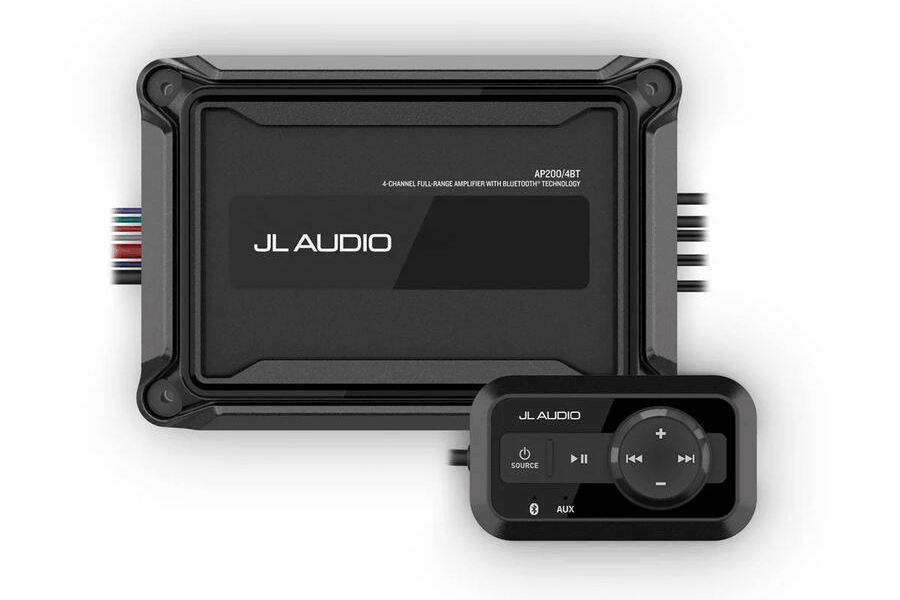JL Audio AP200/4BT Ultracompact 4-Channel Marine Bluetooth Amplifier with Controller