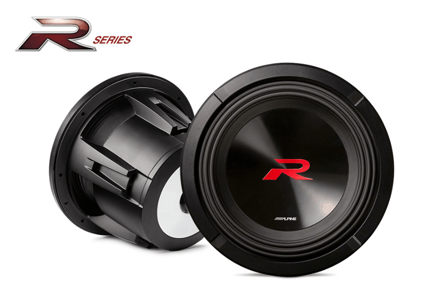 Alpine R2-W10D4 R Series 10" (25cm) 2250 Watt Subwoofer with dual 4-Ohm voice coils 