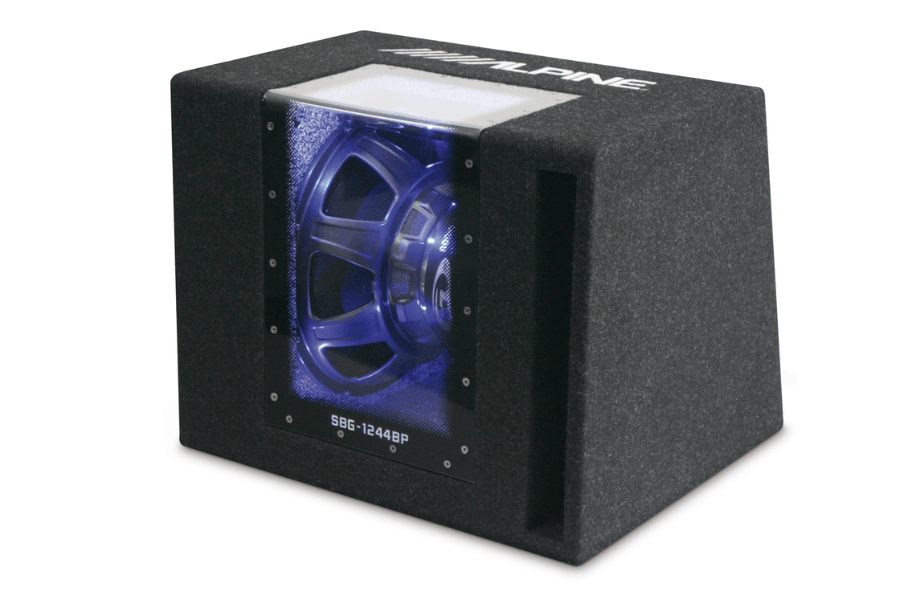 Alpine SBG-1244BP 12"/ 30cm Type-G Band-Pass Subwoofer Box – 800W (4Ohm)