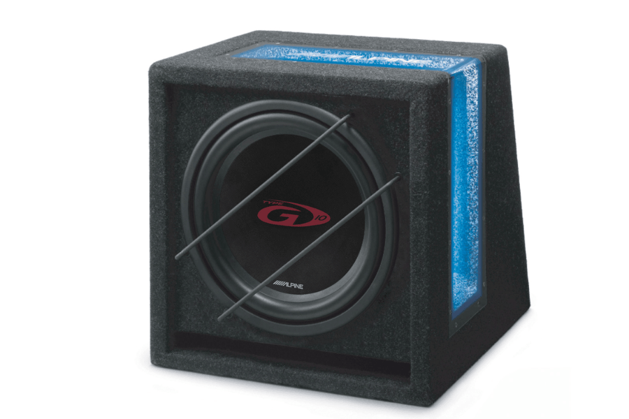 Alpine SBG-1044BR 10"/ 25cm Type-G Bass Reflex Subwoofer Box – 500W (4Ohm)