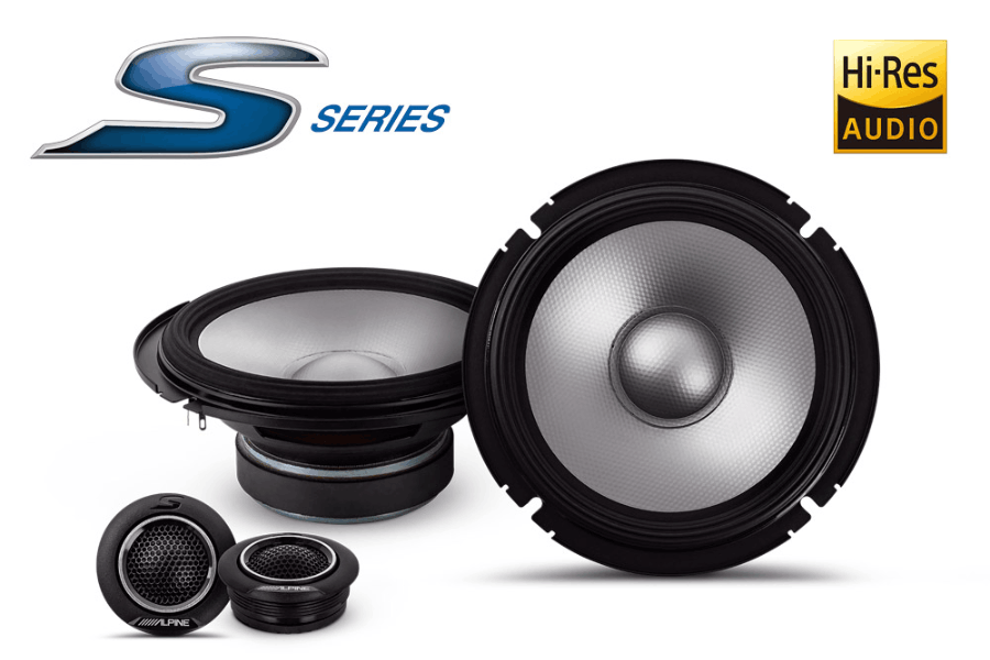 Alpine S2-S65C S-Series 6.5" (16.5cm) 2-Way Component Car Speakers | 240W