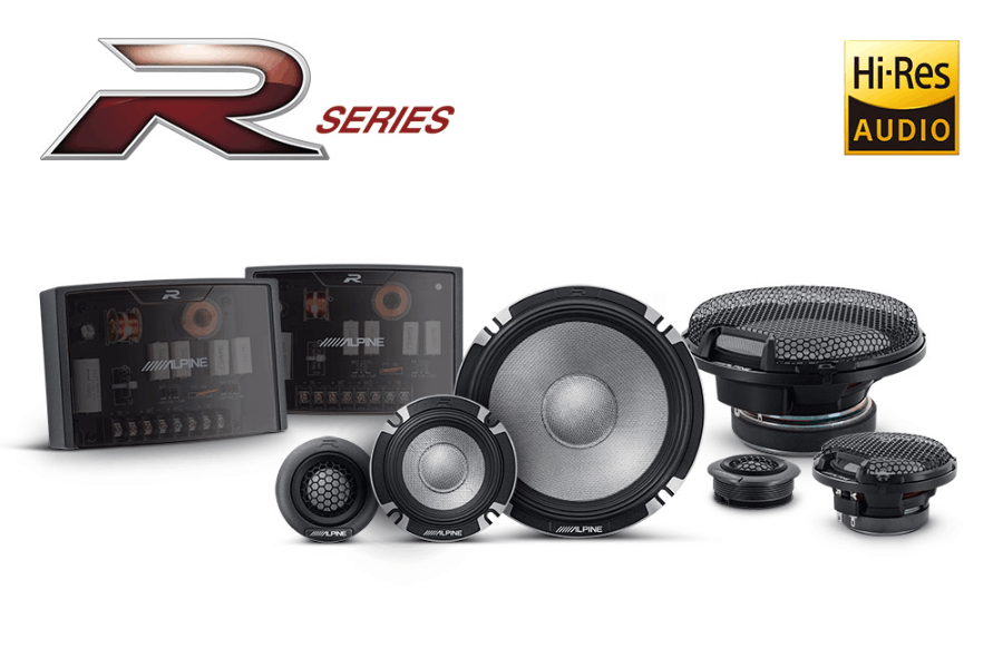 Alpine R2-S653 R-Series 6.5" (16.5cm) 3-Way Component Car Speaker System | 300W