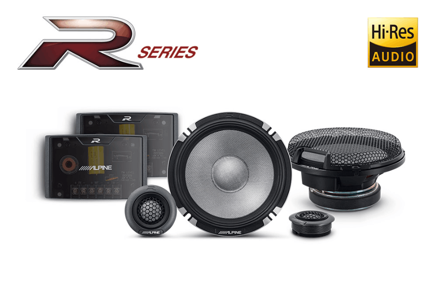 Alpine R2-S652 R-Series 6.5" (16.5cm) 2-Way Component Car Speaker System | 300W