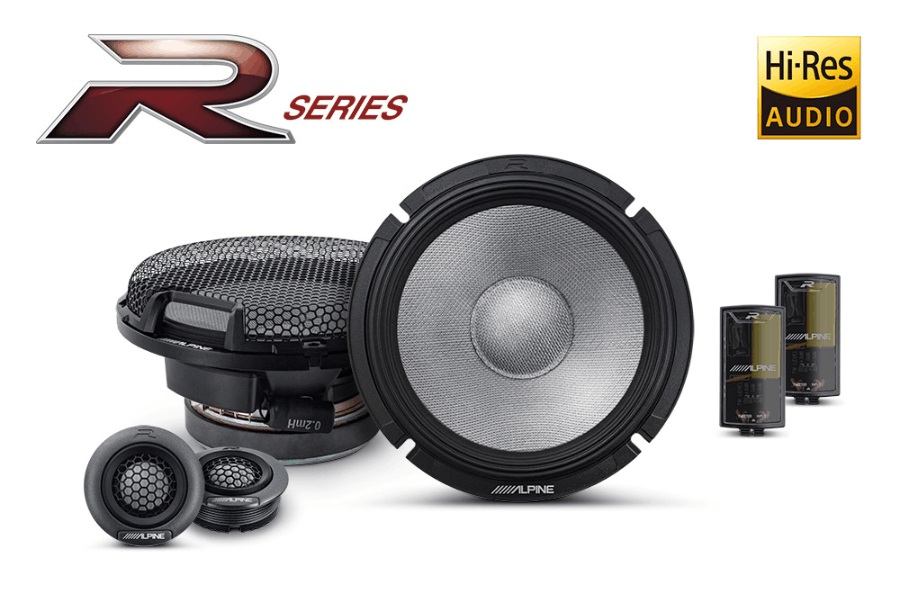 Alpine R2-S65C R-Series 6.5" (16.5cm) 2-Way Component Car Speaker System | 300W