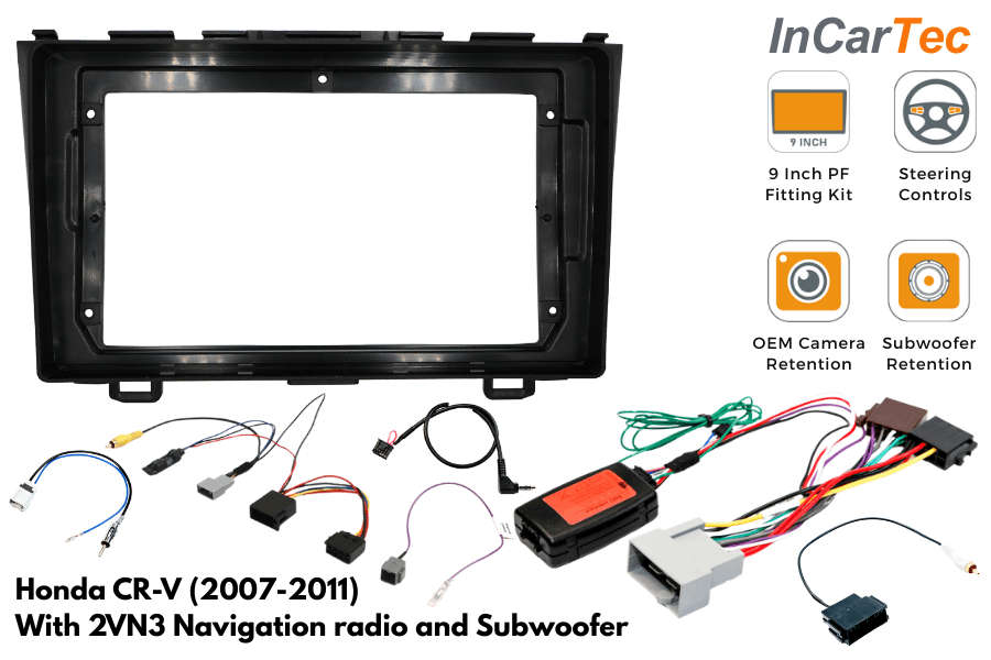 Pioneer 9" Perfect Fit Kit for Honda CR-V (2007–2011) 2VN3 Navigation