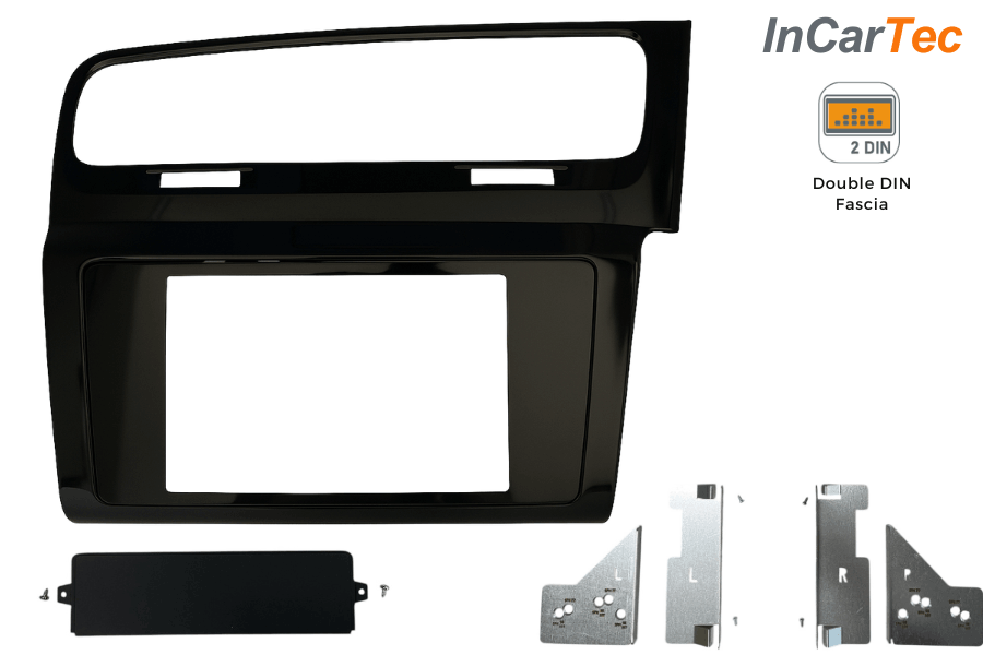 VW Golf MK7 (2012–2016) Double DIN Stereo Fascia Adapter (Composition Media / Discover Pro)
