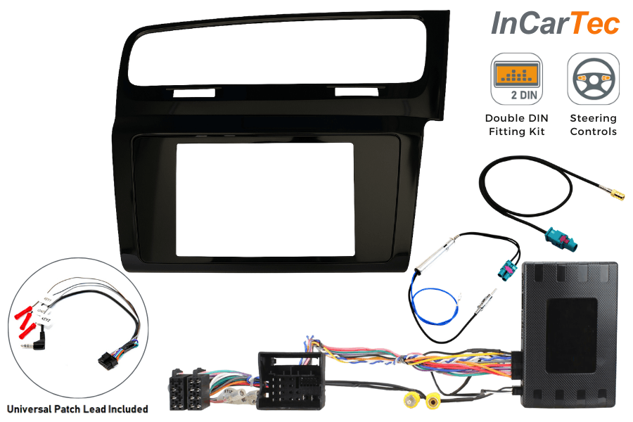 VW Golf MK7 (2012–2016) Double DIN Stereo Upgrade Fitting Kit (Composition Media / Discover Pro)