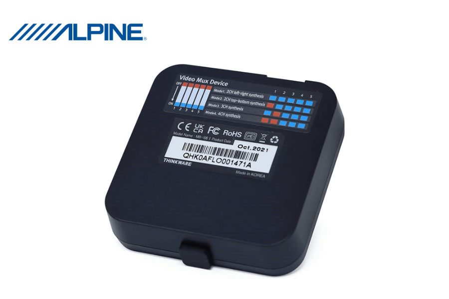 Alpine RVX-100 4-Channel Camera Extension Hub for DVR-F790/ DVR-F220