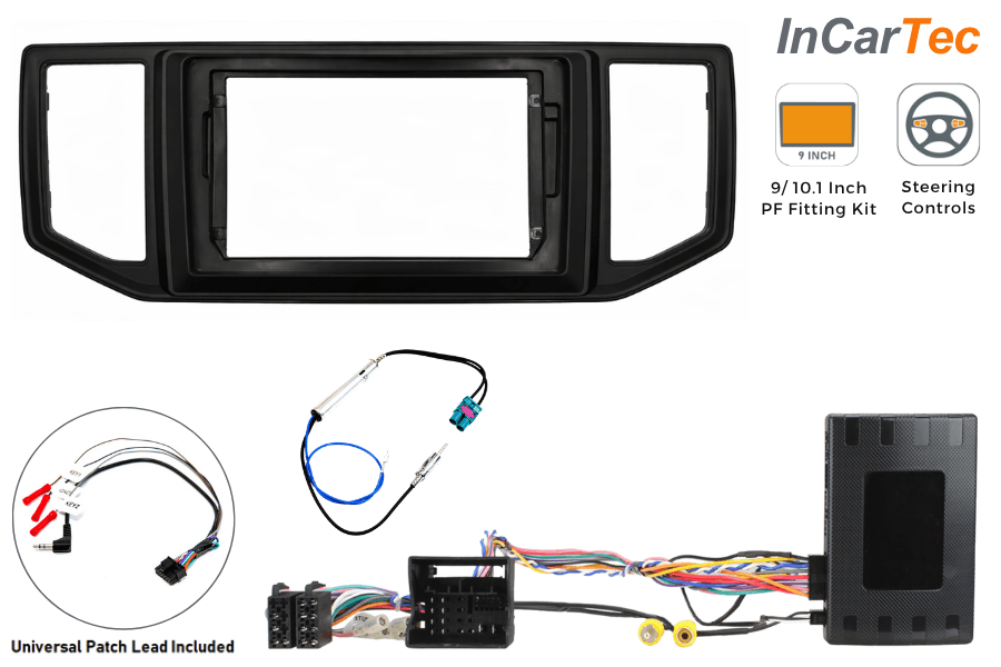 MAN TGE (2017-2023) 9-inch Perfect Fit Stereo Fitting Kit (With Steering Controls)