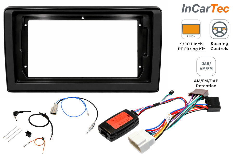 Suzuki Swift (2017 Onwards) 9-inch Perfect Fit Stereo Kit (Steering Control Retention)