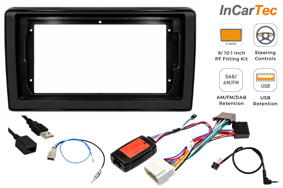 Suzuki Swift (2017 Onwards) Pioneer 9" Perfect Fit Kit (Steering Control/ USB Retention)