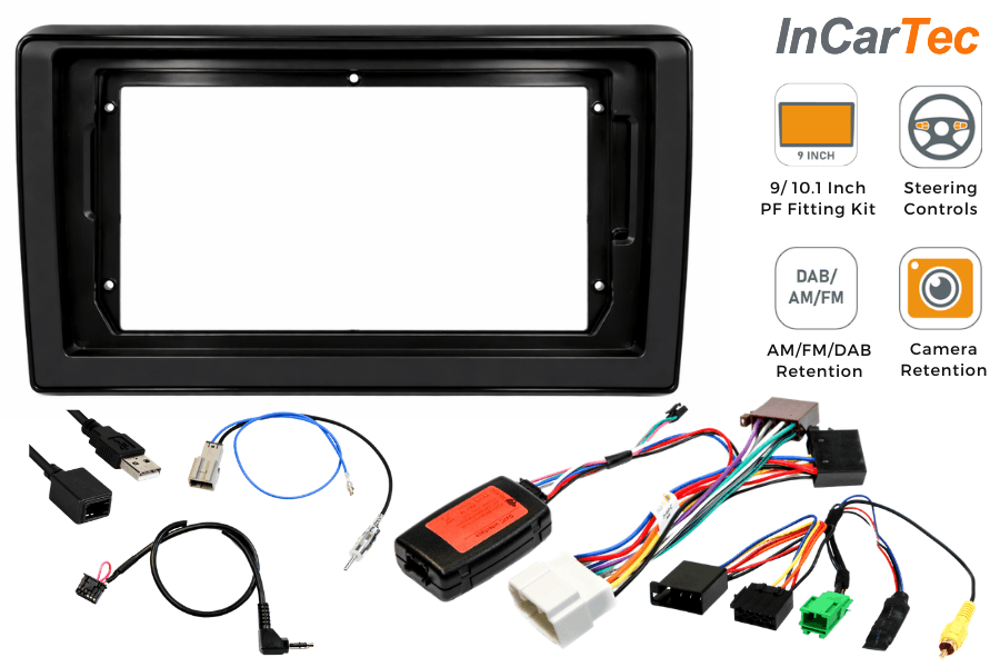 Suzuki Swift (2017 Onwards) Pioneer 9" Perfect Fit Kit (Steering Control/ USB/ Camera Retention)