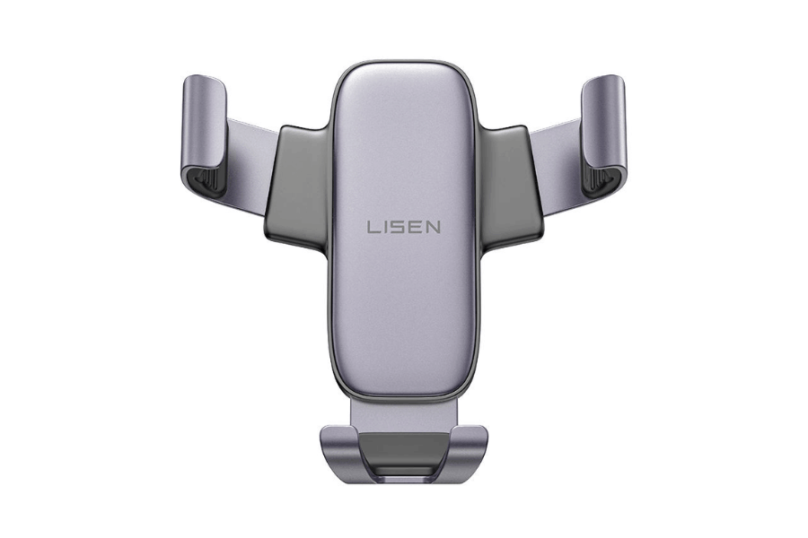 LISEN 360° Adjustable Gravity Car Vent Phone Holder – Auto Lock Smartphone Mount
