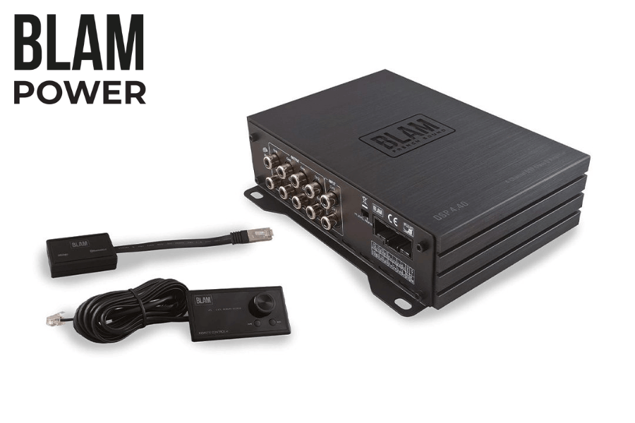 BLAM Power DSP 4.40 4 Channel Car Audio Amplifier with Integrated DSP & Remote