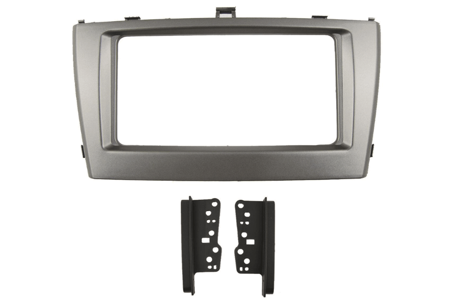 Toyota Avensis (2012-2015) Double DIN car audio fascia adapter panel (SILVER)