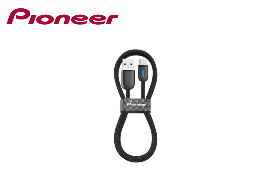 Pioneer CD-U5310AC USB Type-A to USB Type-C Nylon Braided Charging Cable (1 Metre)