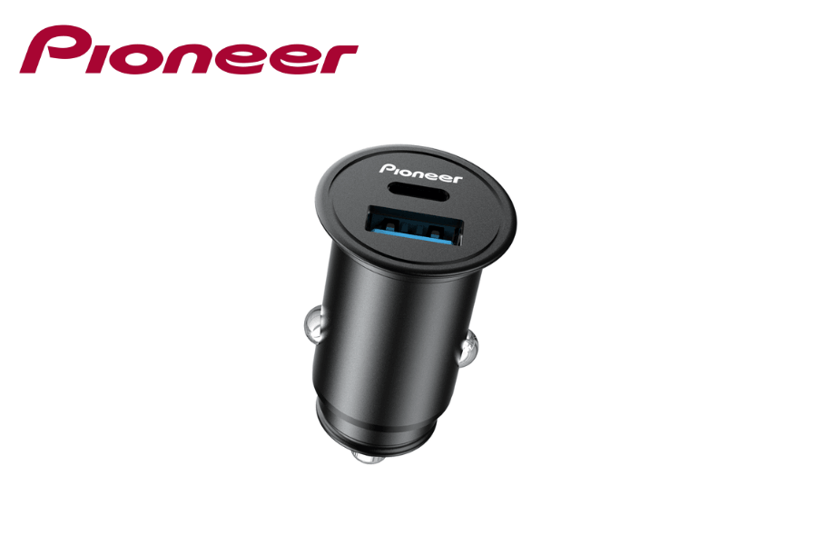 Pioneer SDA-CG210CA Dual Port USB-C and USB-A Fast Car Charger 12V 24V