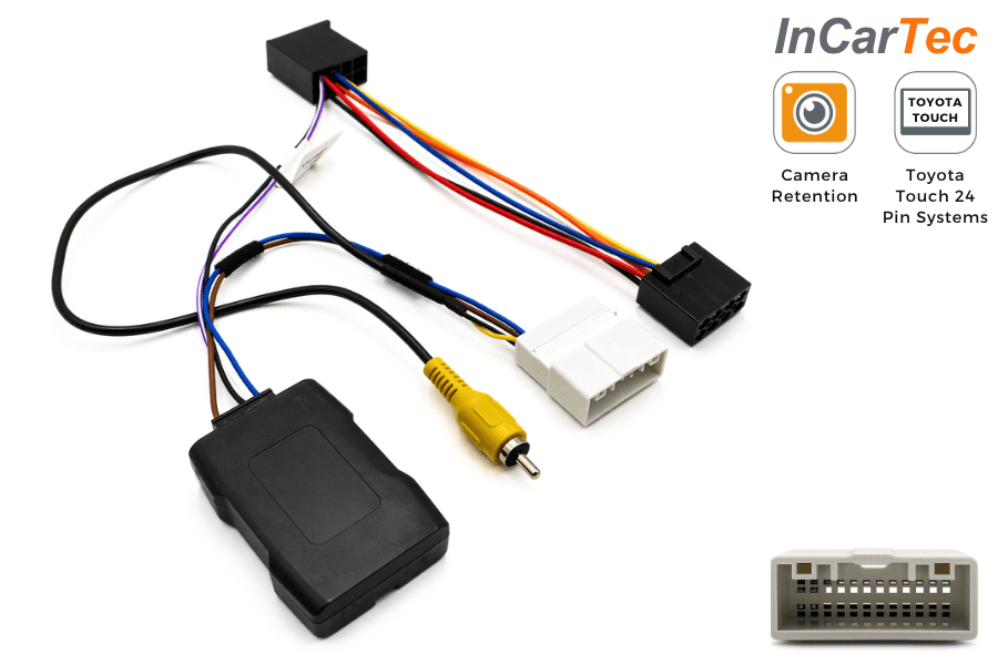Toyota and Scion Reverse Camera Retention Interface (Toyota Touch 24 Pin Systems)