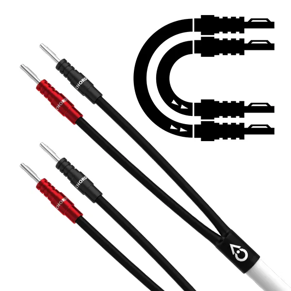 Chord C-series Speaker Cable 3m Banana to Banana Pair