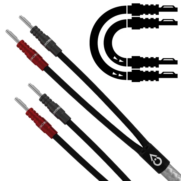 Chord ShawlineX Speaker Cable 3m Banana to Banana Pair