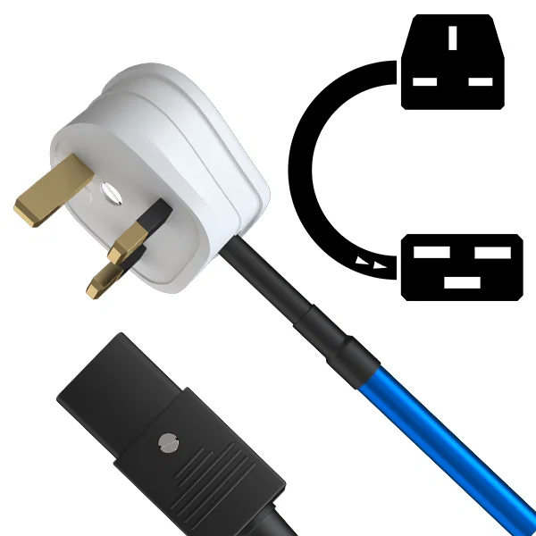 Chord Clearway Power UK 16Amp Mains Cable 1m