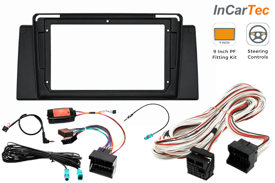 BMW X5 (E53) 2000–2006 Pioneer 9" Perfect Fit Kit (Navigation Radio)