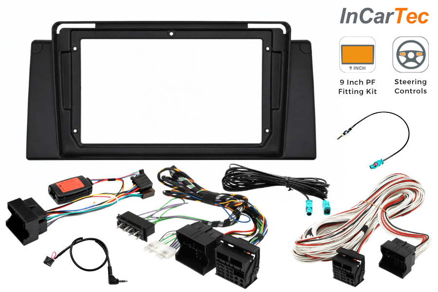 BMW X5 (E53) 2000–2006 Pioneer 9" Perfect Fit Kit (Navigation/ DSP Amplified Systems)