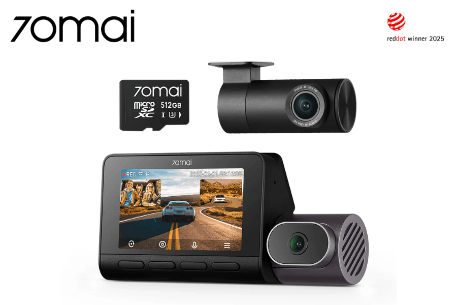 70mai 4K T800 Dash Cam with 4G Connectivity, GPS and 24H Parking Surveillance