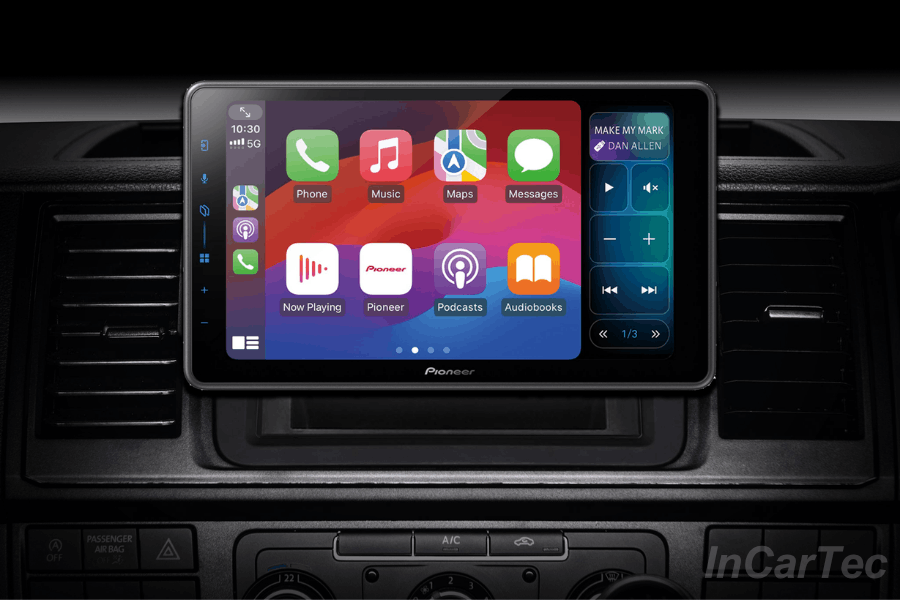 VW Transporter T6 Pioneer SPH-EVO98DAB Stereo Kit (Carplay/ Android/ DAB/ Park Pilot Retention)
