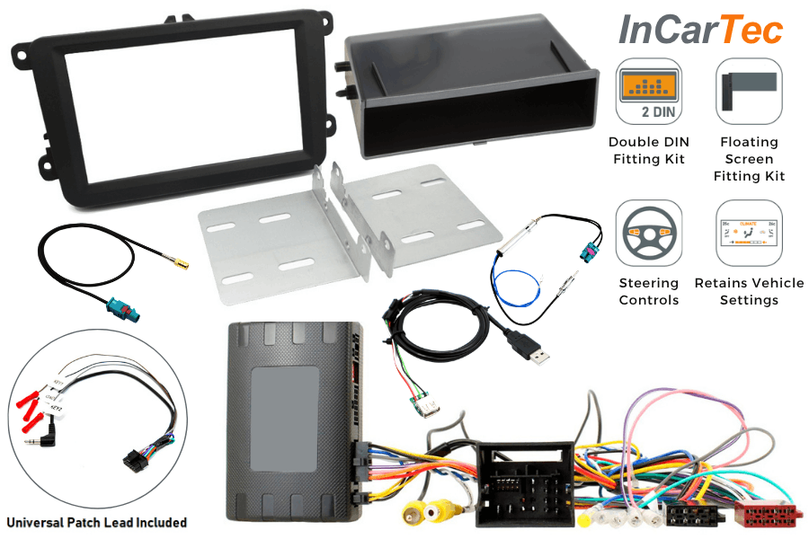 VW Transporter T6 (2015–2019) Stereo Upgrade Fitting Kit (Climate Control/ Parking Screen retention)