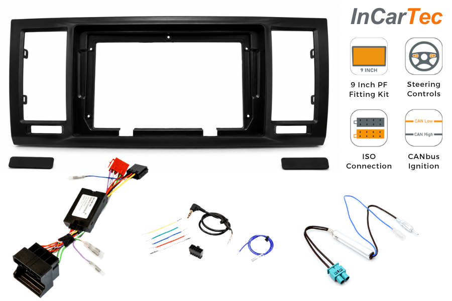 Volkswagen Transporter T6 (2015-2019) 9-inch Perfect Fit Stereo Kit (Steering Controls Only)