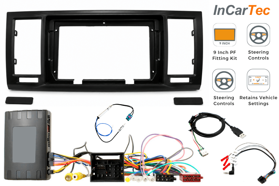 VW Transporter T6 (2015–2019) Pioneer 9" Perfect Fit Kit (Climate Control/ Parking Screen retention)