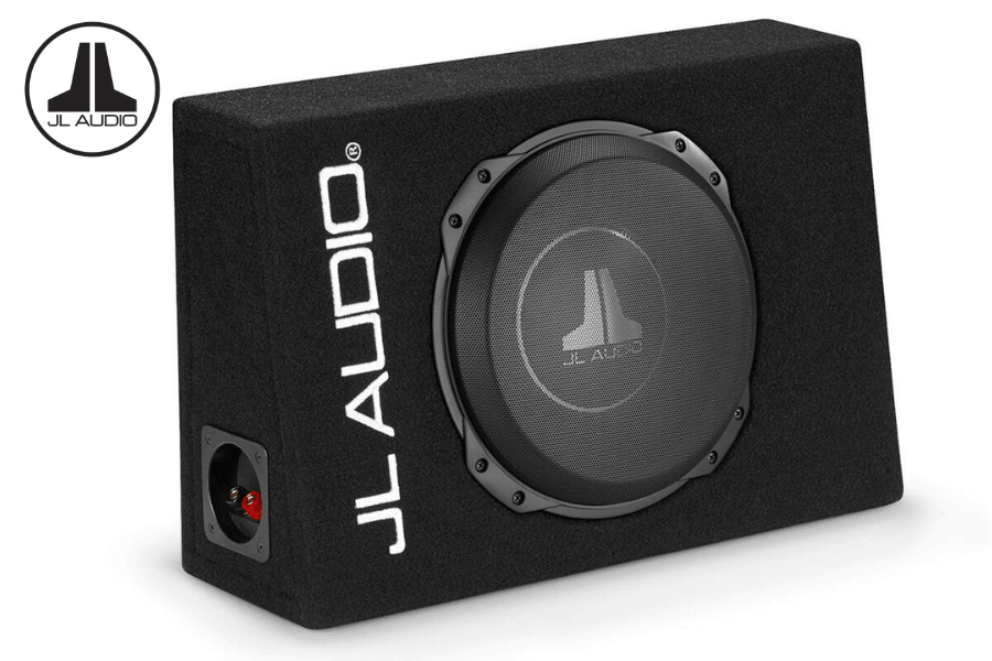 JL Audio CS110TG-TW3 10" TW3 Sealed Truck Enclosed Subwoofer with Steel Mesh Grille – 400W RMS