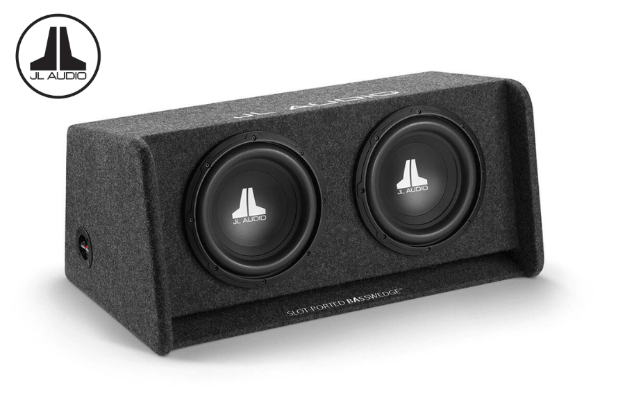 JL Audio CP210-W0v3 Dual 10" W0v3 BassWedge Slot-Ported Enclosed Subwoofer – 600W RMS
