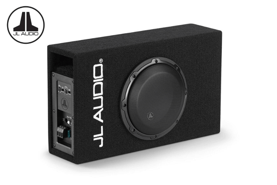 JL Audio ACP108LG-W3v3 8" MicroSub+ Active Ported Enclosed Subwoofer with Built-In 250W Amplifier